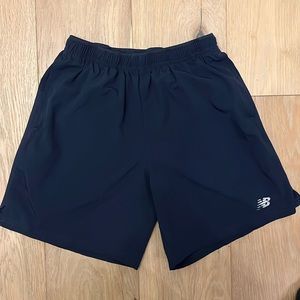 New Balance Running Shorts Men’s Medium Navy Blue (lined)